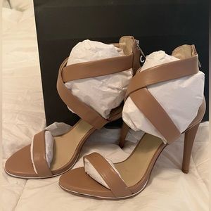 Kenneth Cole, New, York, Brooke cross heels Latte